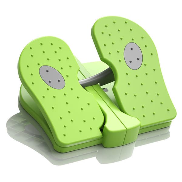 Foot Stepper Machine Reinforced Nylon Mini Stepper Trainer Silent Foldable Under Desk Leg Workout Trainer Apple Green Free Size