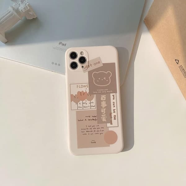 Kompatibel med iPhone 11-deksel med søt tegneseriedesign
