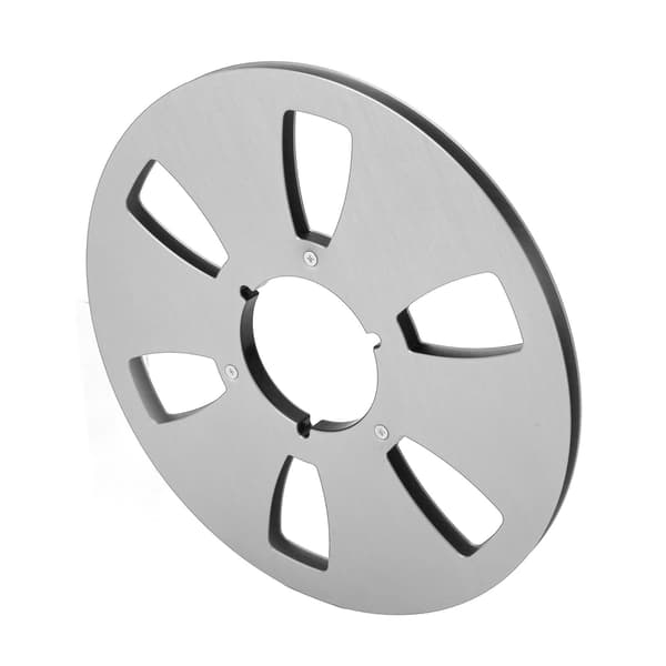 1/4 10,5 tommer tom opsamlingsrulle 6 huller aluminiumslegering universal åbningsmaskindel lydbånd opsamlingsrulle sølv