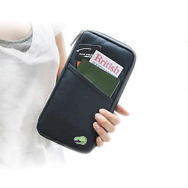 Pascover - Etui / Pung til Pas & Rejse - Rejseetui Sort