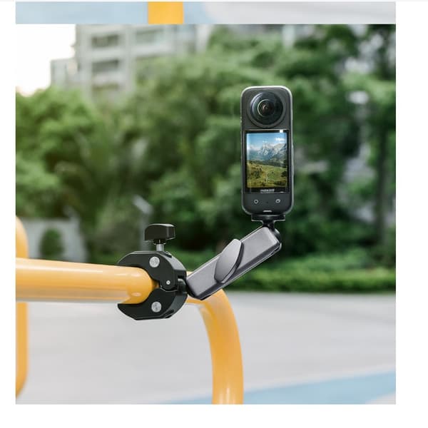 360° roterende dobbelt kulehodefeste for Insta360 & GoPro