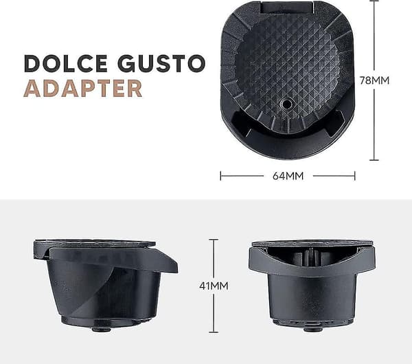 Kapseladapter Kompatibel Med Nespresso Dolce Gusto, Kaffekapselkonverterer, Integrert Oppfellbart Kaffemaskintilbehør