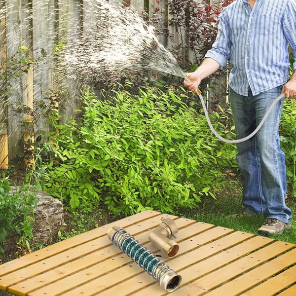Effektiv hageslangeforlengelsesadapter, 90 grader, med albue, forbedrer vannstrømmen