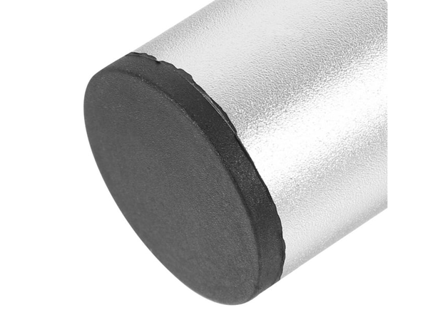 (Sort) 4 matte møbelben, 100 mm aluminium, TV-bordben