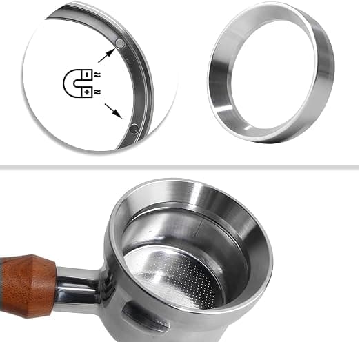 51 mm kaffepulverringar - Doseringsring - Magnetisk kaffedoseringsring