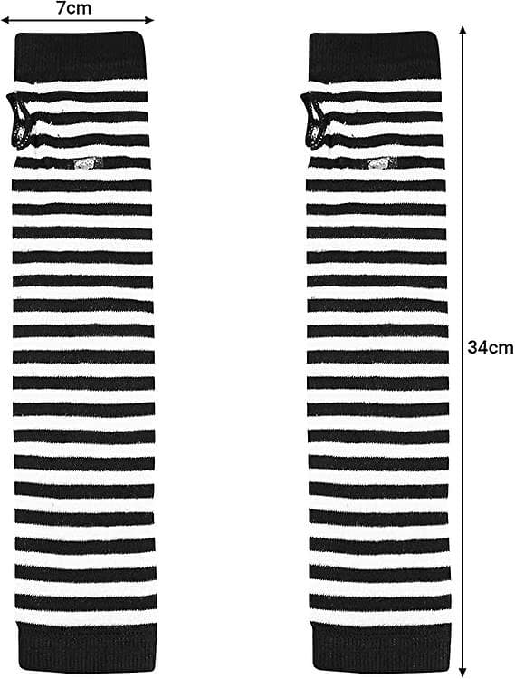 5 par armvarmere strikkede tommelfingerhuller til kvinder, vinter håndled lange handsker fingerløse vanter
