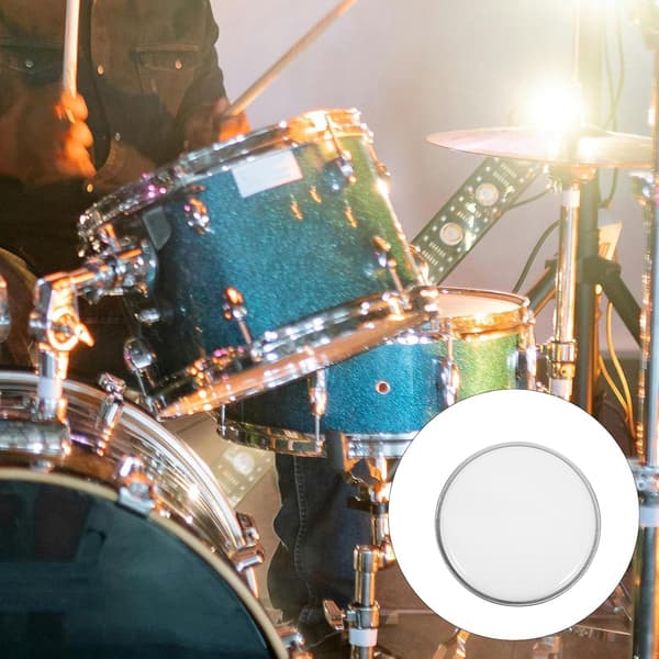 Drum Practice Pads Double Layer Drum Skin Lightweight Durable Polyester Film