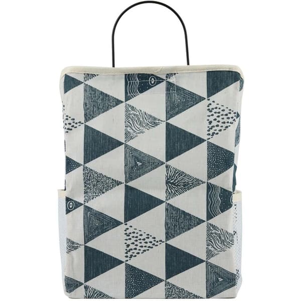 2 st väggmonterade förvaringsväskor för sovsal, badrum, blå trekantig