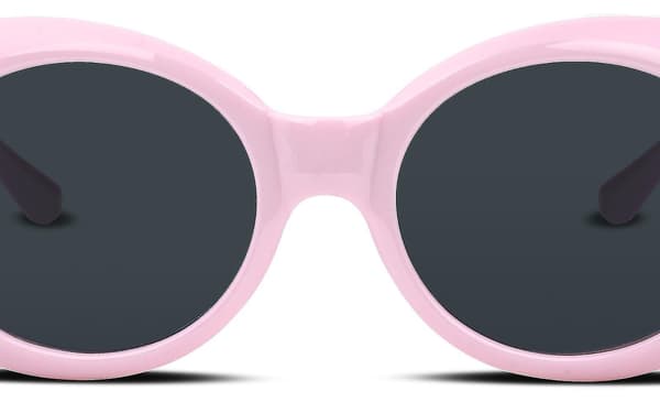 Vintage soikeat aurinkolasit unisex (pinkki)