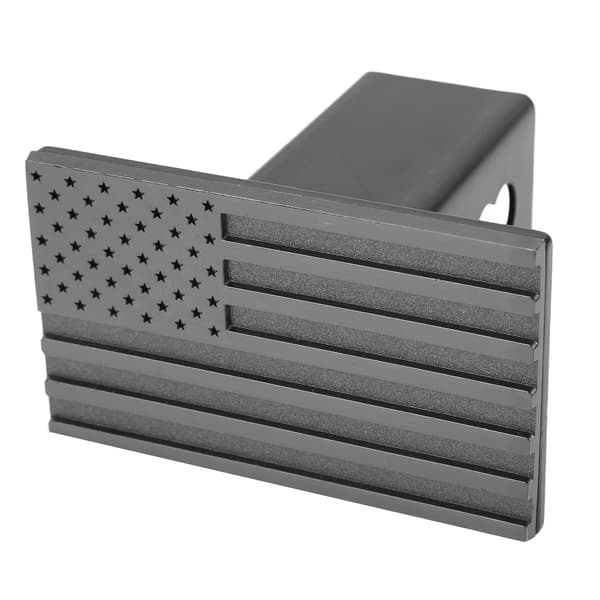 Flaggemblem Universal 5 Tommer Aluminium Stål Tilhengerdeksel Svart