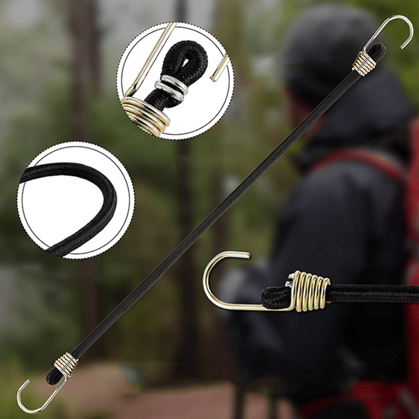 20 stk. 10-tommer Mini Bungee-snore Gummi Elastiske Bungee-snore
