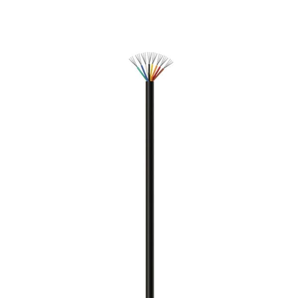 Sort UL2464 18AWG 8-leder multikernekabel - 1 meter: Fleksibel og pålidelig til intern kabling