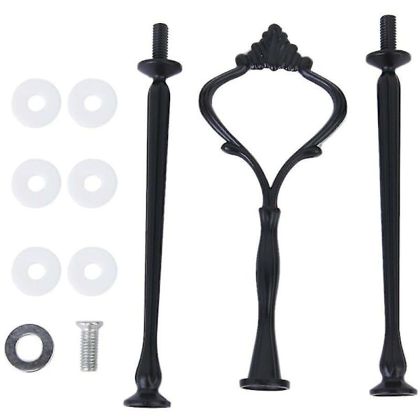 3-tier cake stand in crown pattern with handle