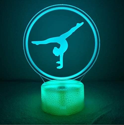 Creative Artistic Gymnastics 3D Night Light USB Powered Touch Switch