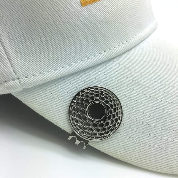 Magnetisk golfhatteklemme 2-pak med bling golfvognsboldmarkør