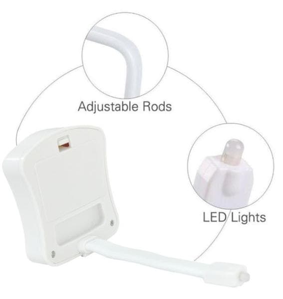 8-farget bevegelsessensor LED toalett nattlys[JUN]