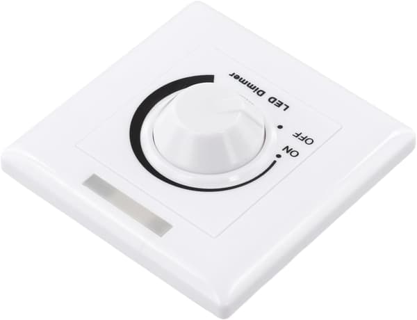Vridknappsremsor designade ingen rand LED-dimmer för 12V 24V enfärgad belysning med belysning