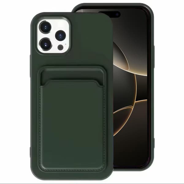 iPhone 16 Pro Max - Protect your card with a Stylish Silicone Case Navy Blue Marinblå