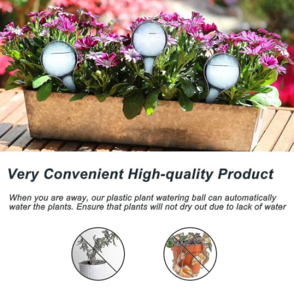 12-pack Plant Watering Globes Self-Watering System PVC Self-Watering