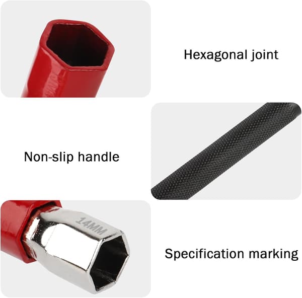 8-17 mm Special Tool for Mixers, Mixer Wrench, Socket Wrench Set for Sink Mixers