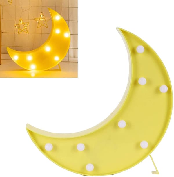 Distinctive Moon-shaped Night Light, Fine Decorative LED Lamp, Beautifully Decorated for Christmas
