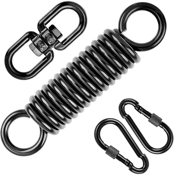 360° Swivel Hook Spring for Hanging Chair, Compatible with Hammock, Max Load 250kg, Suspension Spring[JUN]