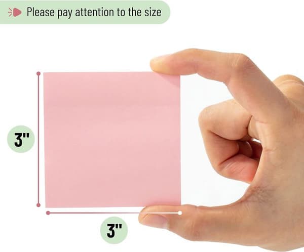 Post-it-lapper, 7,6 x 7,6 cm, 12 blokke, Morandi-farvede post-it-lapper, selvklæbende notesblokke - Morandi
