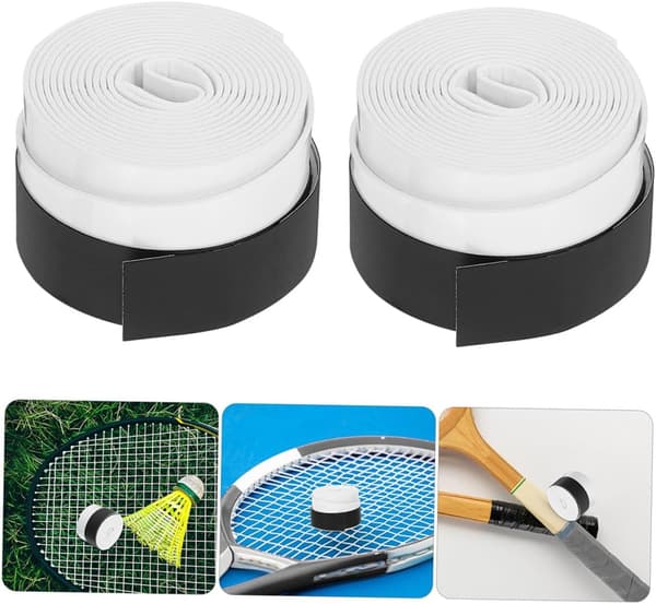 12 stk. hvide tennis- og badmintonovergreb Skridsikre overgreb Hurtigtørrende Elastisk Svedabsorberende greb
