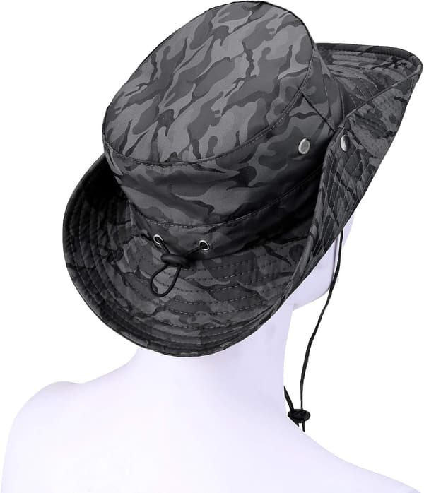 Fiskerhat Åndbar Solbeskyttelse Boonie Hat Bred Skygge Safari Solhat