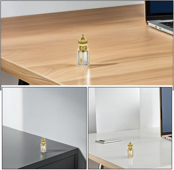 2 stk 3 ml glassflasker for eteriske oljer for reise og duft