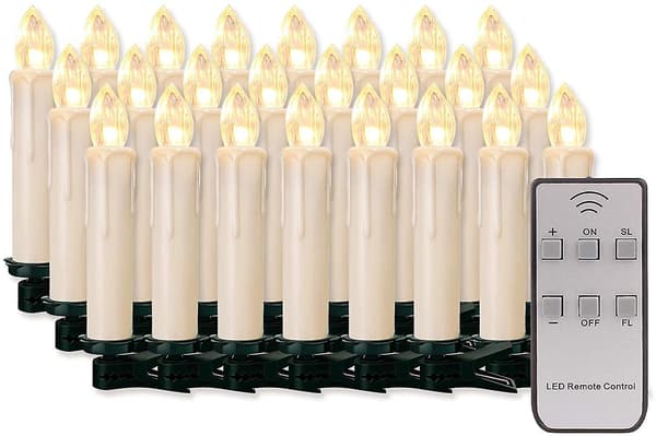Fjernbetjent flammeløs lys