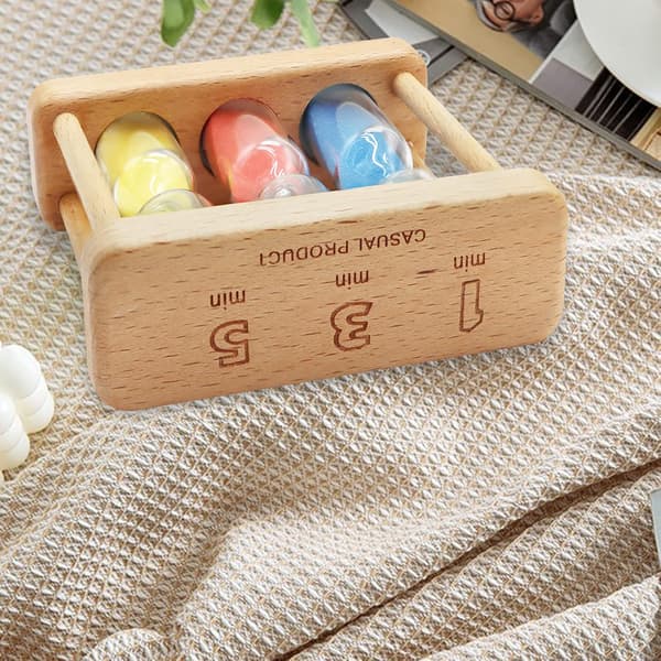 1+3+5 Minutter Mini Tre Timeglass Klokke Kreativ Sanddekorasjon