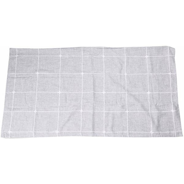 Vasket ternet dug, rektangulær dug er perfekt til køkken spisestue buffet borddekoration 135X135Cm