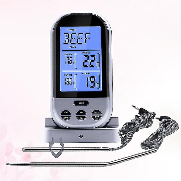 1 stk Dobbel Gaffel Mat Termometer