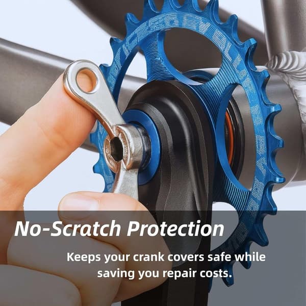 2-in-1 Bicycle Crank Removal Tool for Shimano HollowTech II, Chrome Crank Puller for Removal and Installation