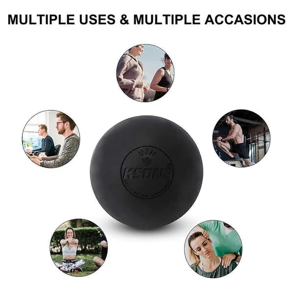 KSONE Massagebolde, Lacrosse Massagebolde, Velegnet til Myofascial Release, Fuld Kropsafslapning Trigger P