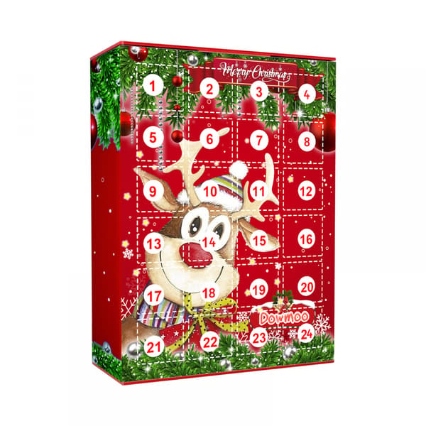 24 stk julekalender nøglering til kreativ harpiks nøglehul