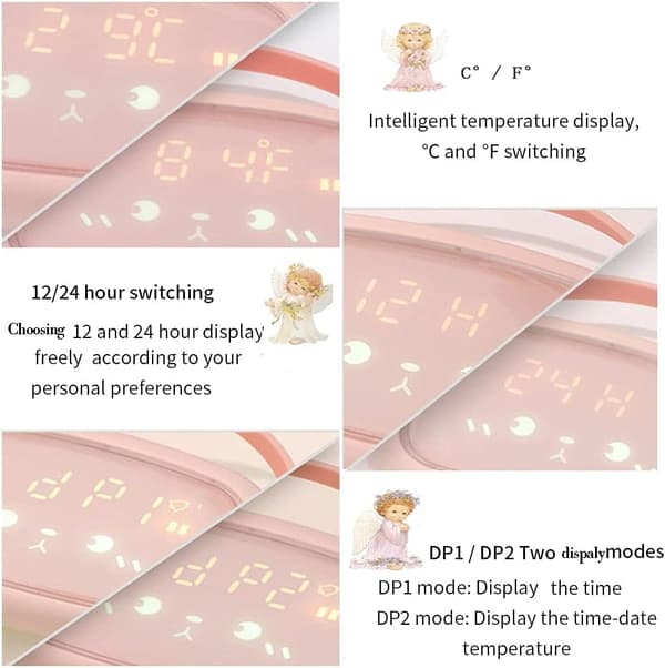 Children's Alarm Clock, LED Digital Alarm Clock, Wake-up Light and Night Light