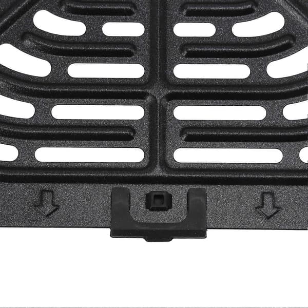 Firkantet 24x23cm Airfryer Erstatningsgrillpande 304 Rustfrit Stål Airfryer Erstatningsplade
