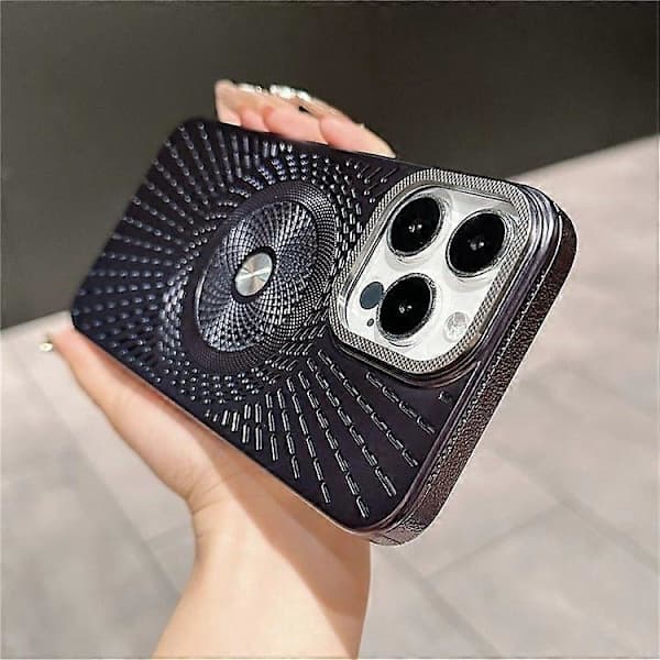 Deksler for iPhone 16 Pro Max Kompatibel med MagSafe Varmeavledning Elektroplettering PC Telefonbeskyttelse