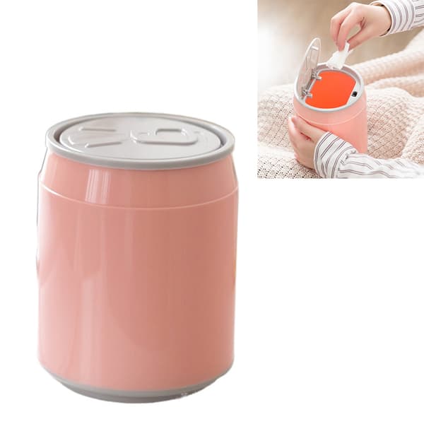 Mini Skrivebords Papirkurv med Lokk, Drikkeboksform, 1 stk