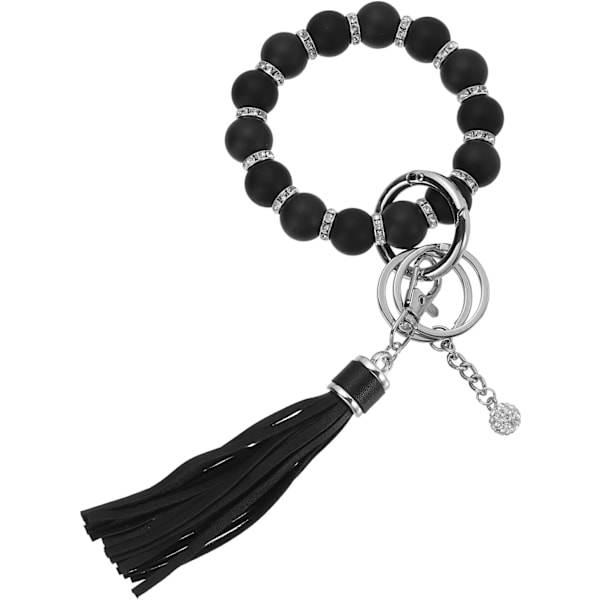 Silikone Nøglering til Håndled Sort color_name Black