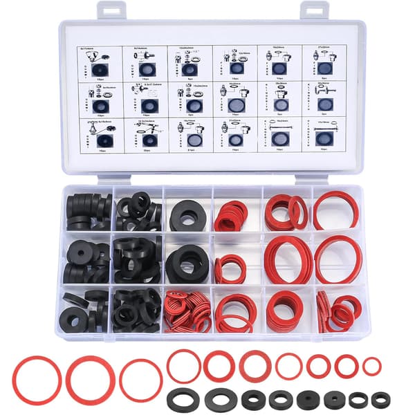 202 st Tätnings-O-ringar, gummibricka packning, platt gummipackning för kran