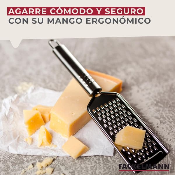 Grater, Stainless Steel, Dishwasher Safe, Oval Handle, Cheese Grater, Lemon Zester, Vegetable Grater, 24 x 5 cm, 1 pc