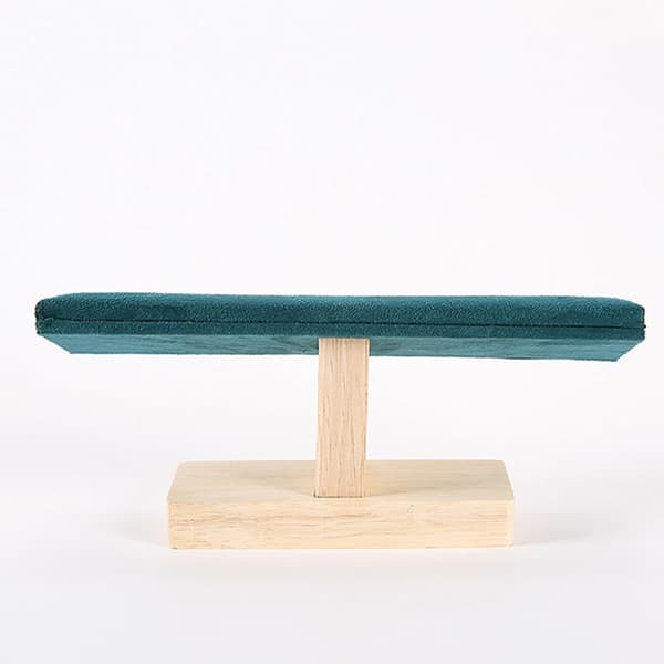 Smyckesställ i massivt trä för armband och klockor, grön