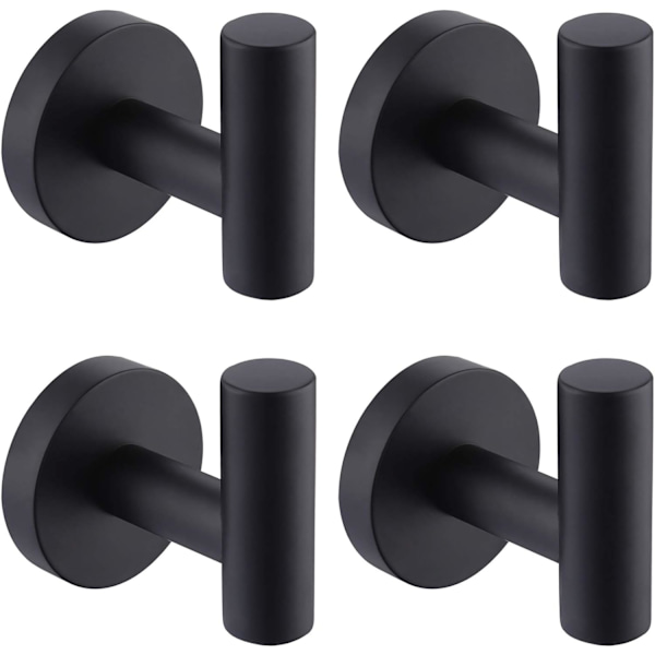 Väggmonterade handdukskrokar, 4-pack