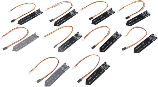 Fuktsensor PCB og rekkevidde 3 3~5 Termisk overvåking 10 stk. kapasitive jordmoduler med materiale bred spenning 5V for langvarig plante