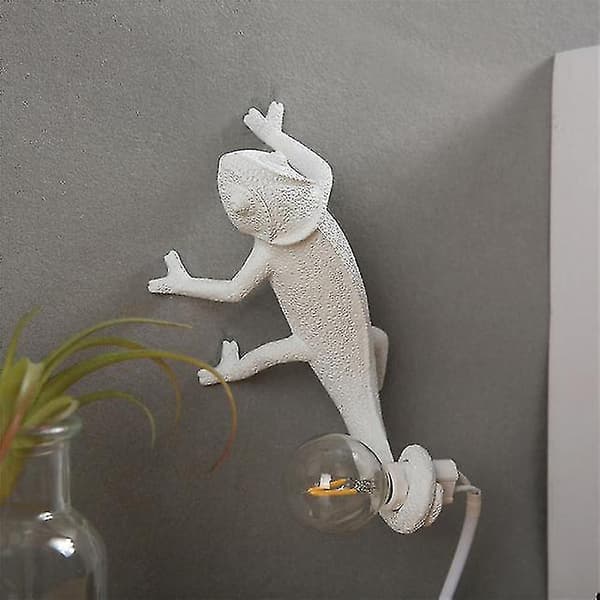 Warm White Chameleon Resin Wall Lamp (without bulb)