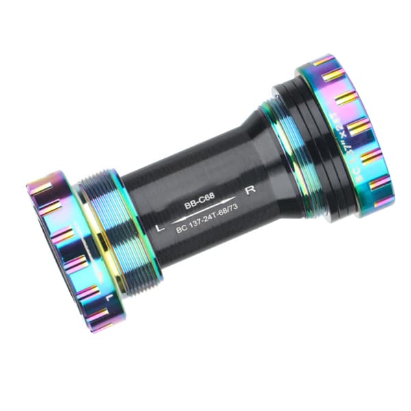 Cykelkrankboks Aluminiumlegering Harpiks Rustbeskyttelse Lang Holdbarhed til Mountainbikes HASSNS M68 Gevind Standard