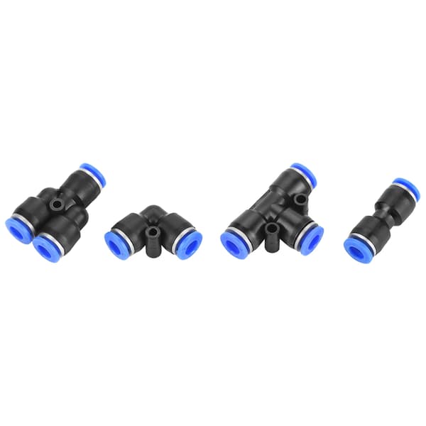 6mm Air Hose Pneumatic Push-to-Connect Fitting Kit 40 Pieces